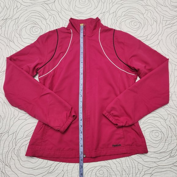 [S] Pink Zip Up Reebok Windbreaker Jacket - Picture 5 of 7